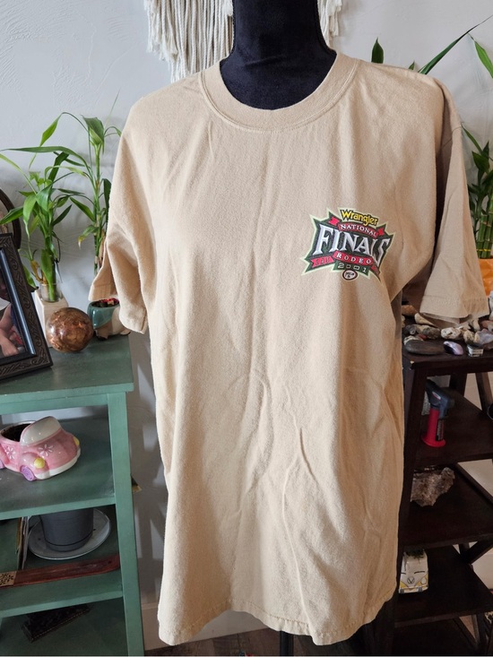 Wrangler Other - Vintage Gildan Wrangler NFT Tan Short-Sleeve Graphic Logo Tee